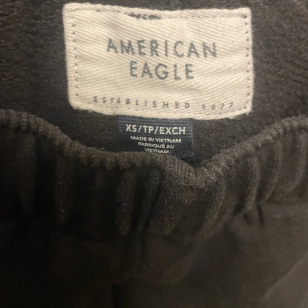 American Eagle Black  Sweat Pants Size XS EUC - Picture 3 of 6
